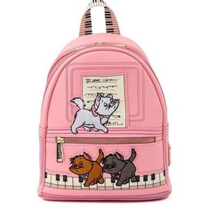 Loungefly Pink Aristocats Embroidered Mini Backpack